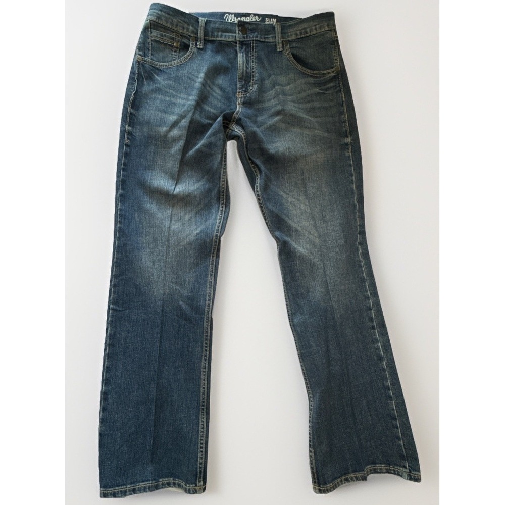 Wrangler Retro Men's Slim Boot Jeans Tag 32x30 Measures 36x31.5 10WLT77LY
